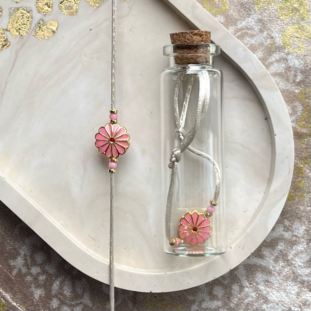 Beads in a Bottle Flower Pink