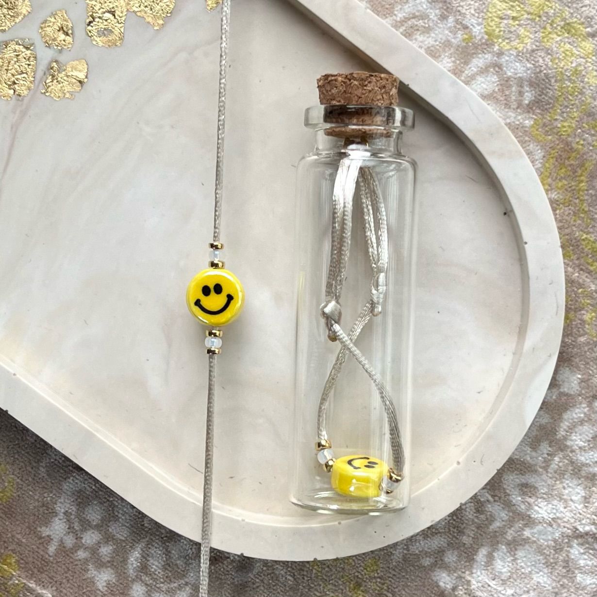 Beads in a Bottle Yellow Smile