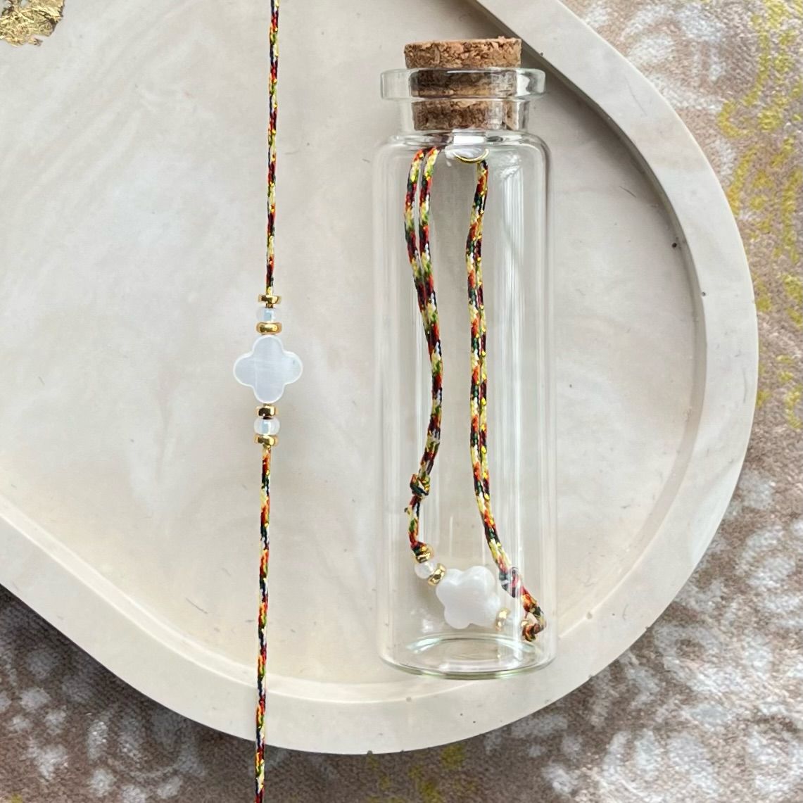 Beads in a Bottle White Luck