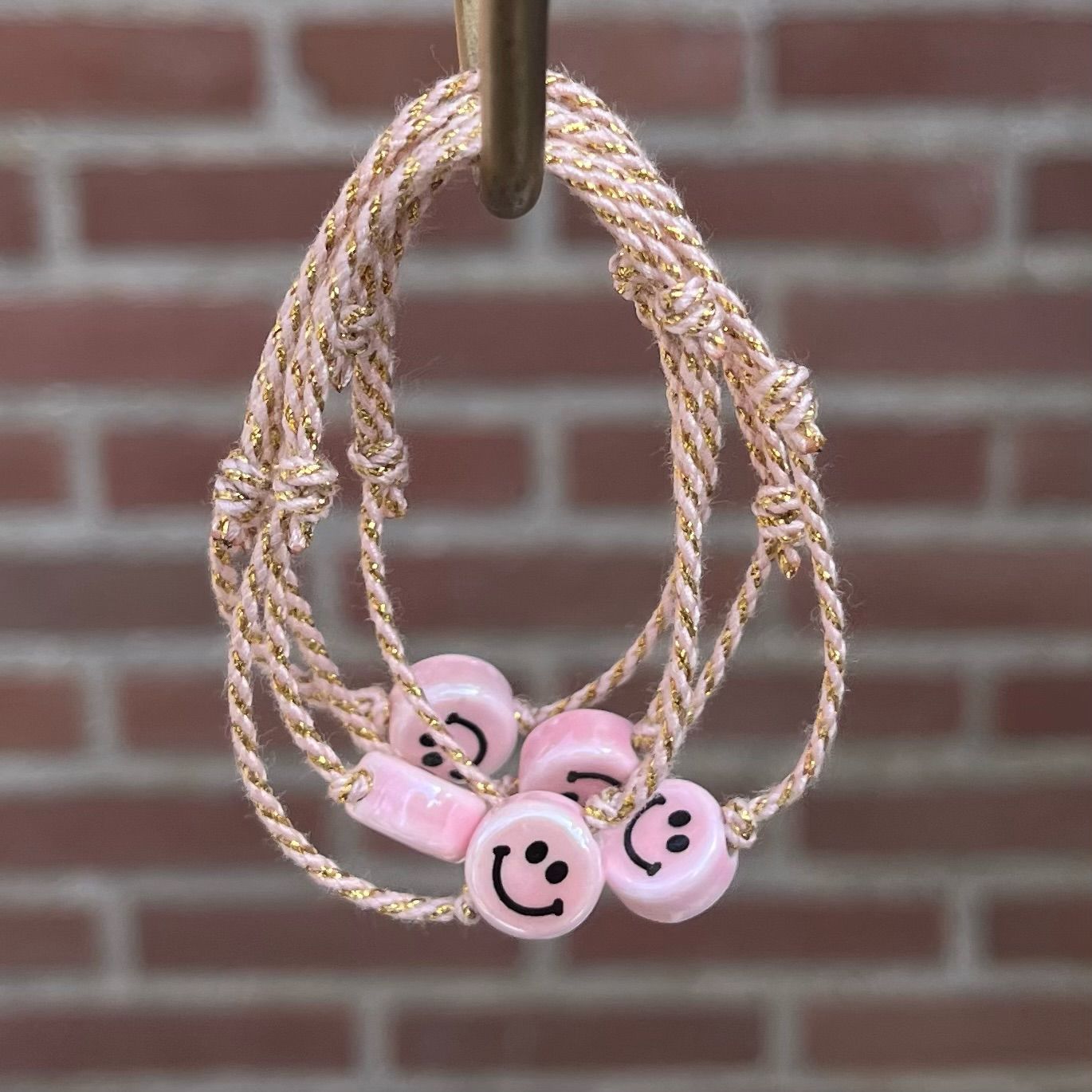 Pink Smiley Bracelet