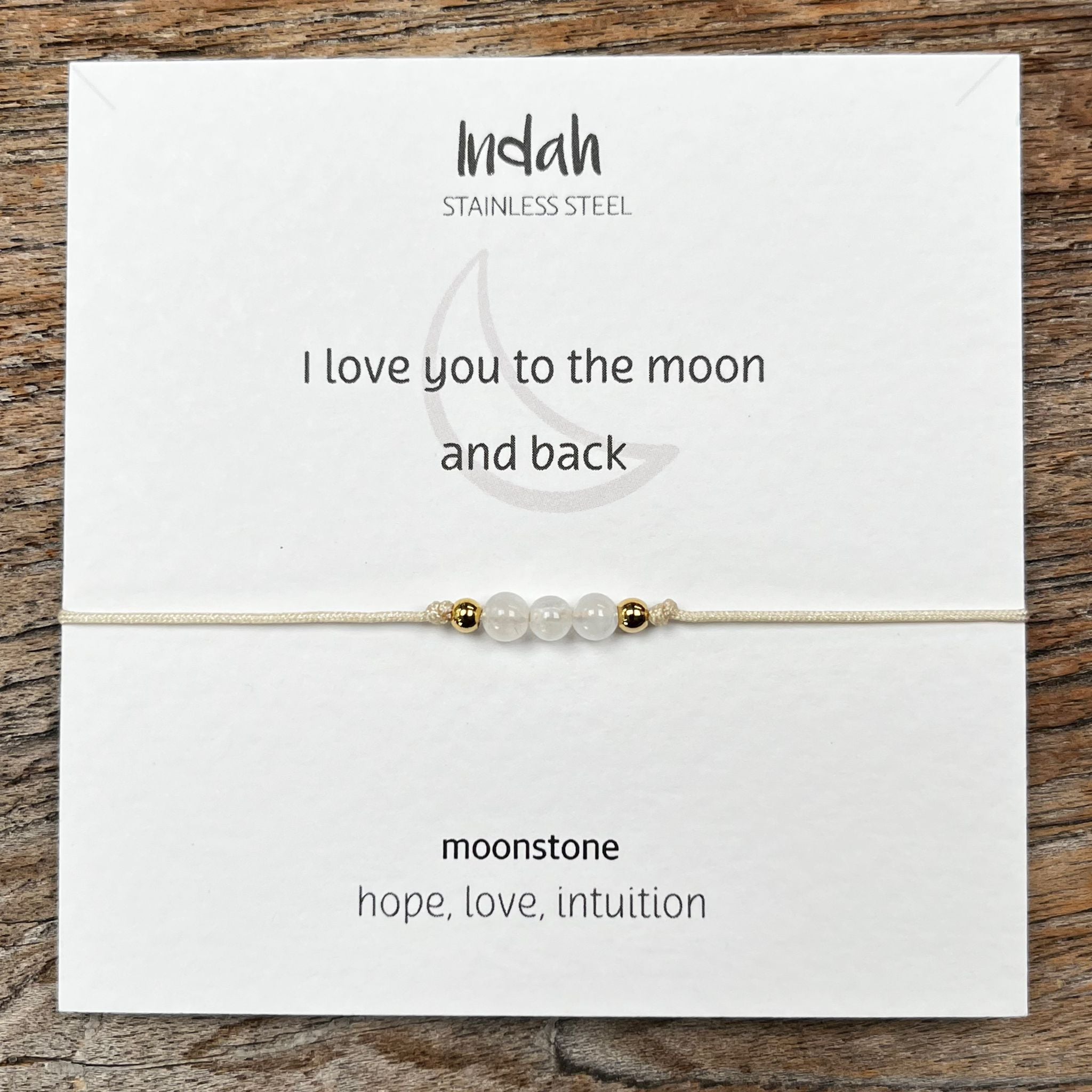 I love you to the moon and back - Moonstone